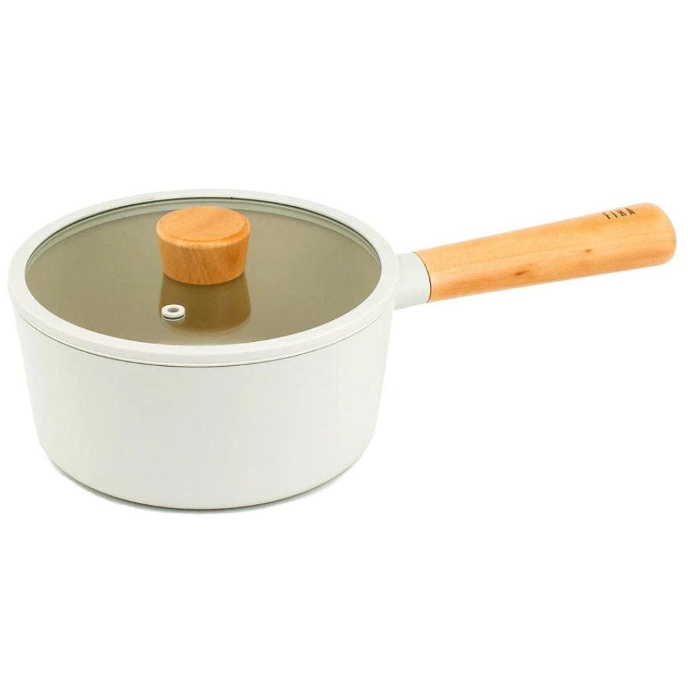 NEOFLAM FIKA Milk Pan for Stovetops and Induction, Wood Handle, Made in  Korea