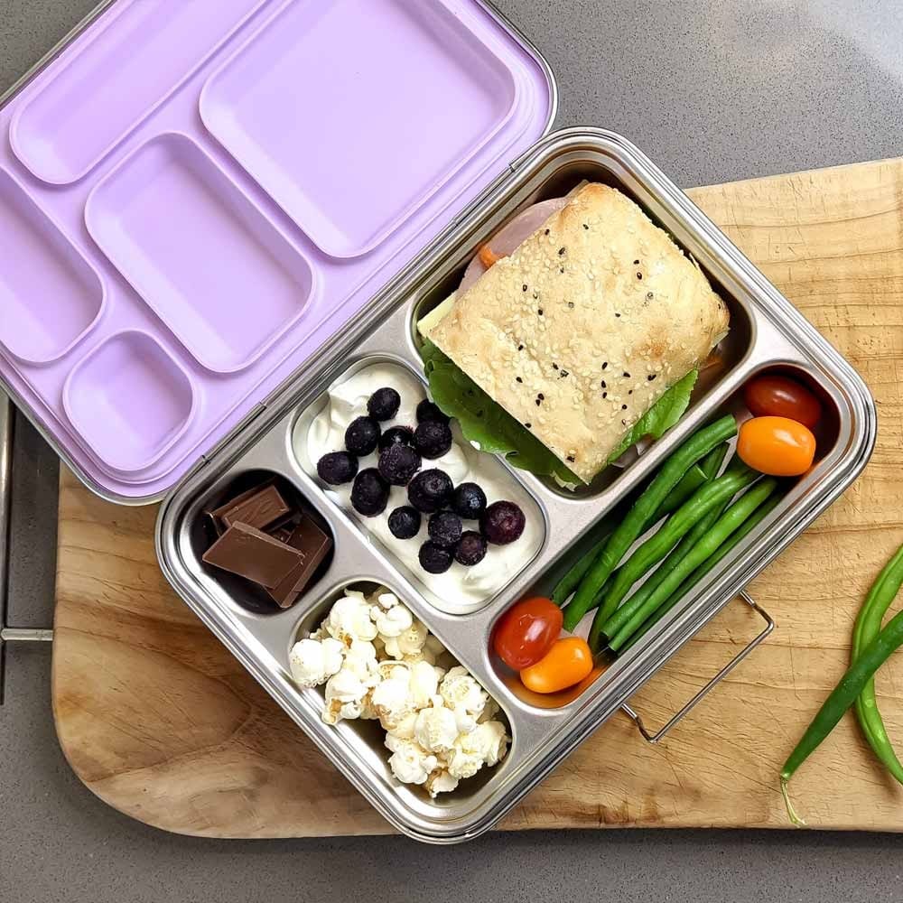 MORE-ECO Classic Stainless Steel Bento Lunch Box Lunch Container Design  Holds a Variety of Foods - Metal Bento Box - Dishwasher Safe - Stainless  Lid 