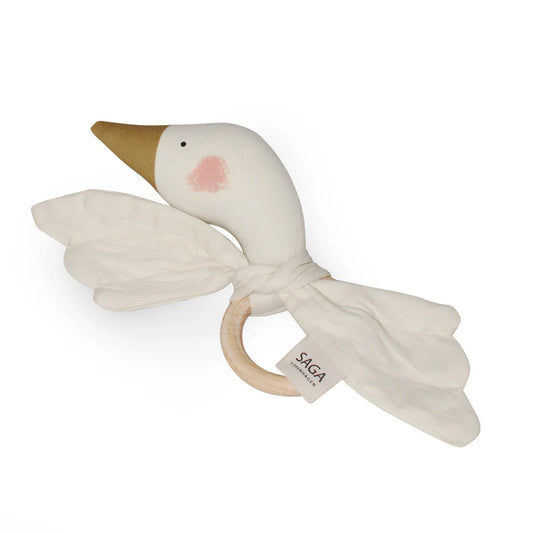 Saga Copenhagen Teething Ring Helga Cream