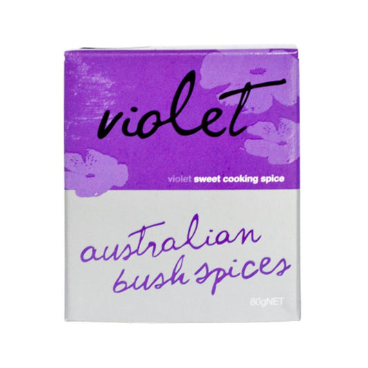 Australian Bush Spices - Violet Sweet Cooking Blend 80g (cardboard box)