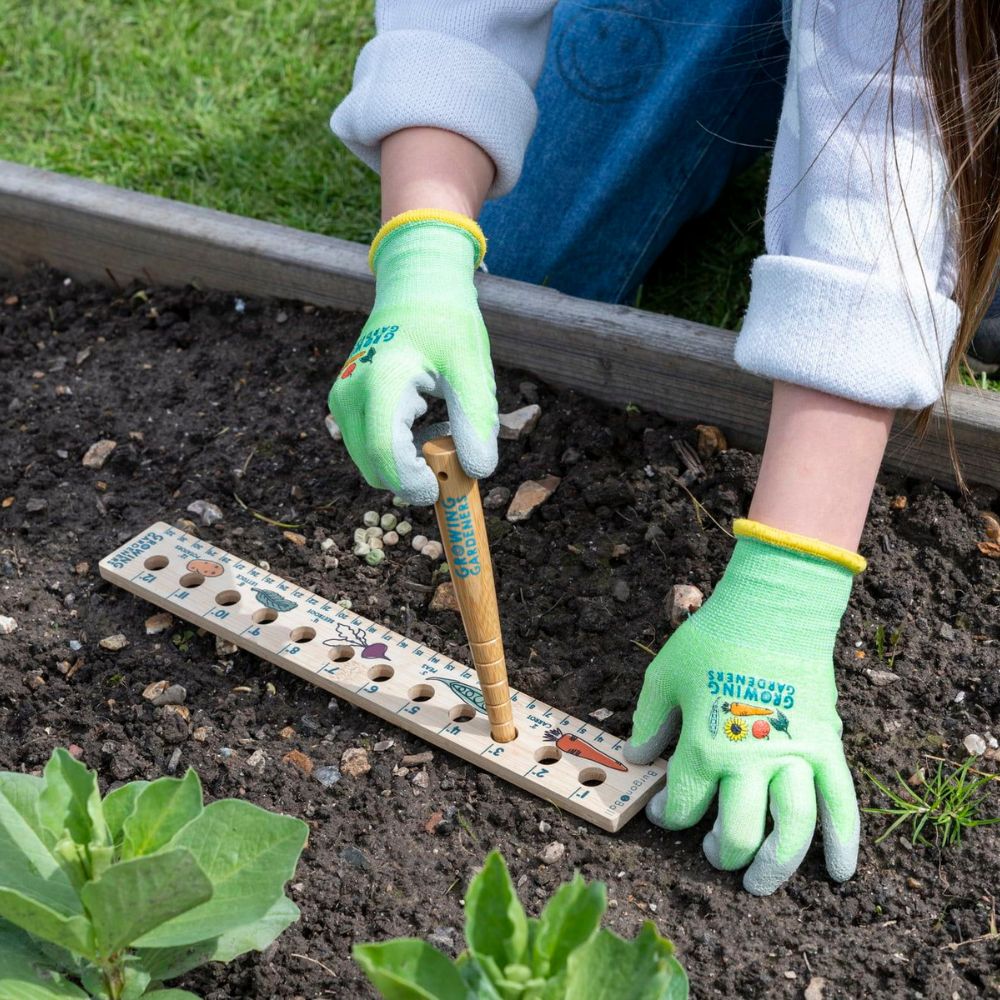 Burgon & Ball Growing Gardeners Planting Ruler & Dibber