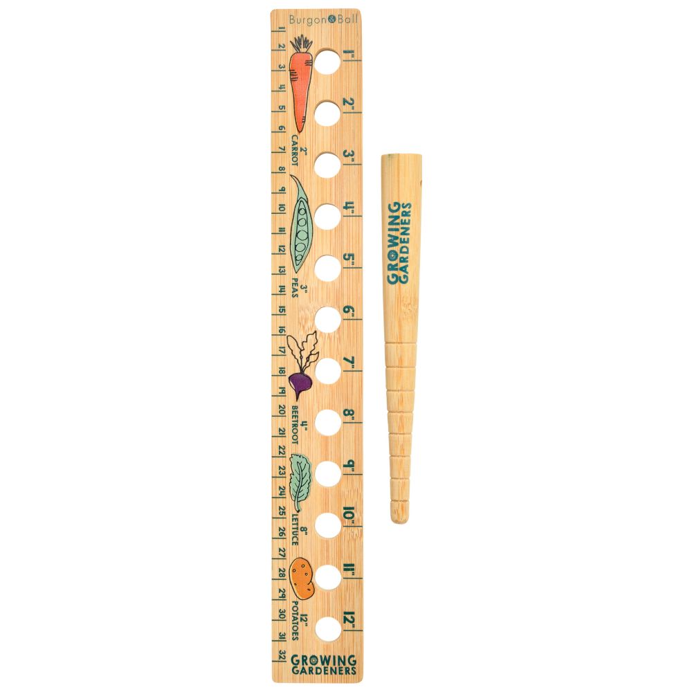 Burgon & Ball Growing Gardeners Planting Ruler & Dibber