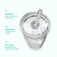 KeepCup Original Clear Plastic Cold Cup - Boba