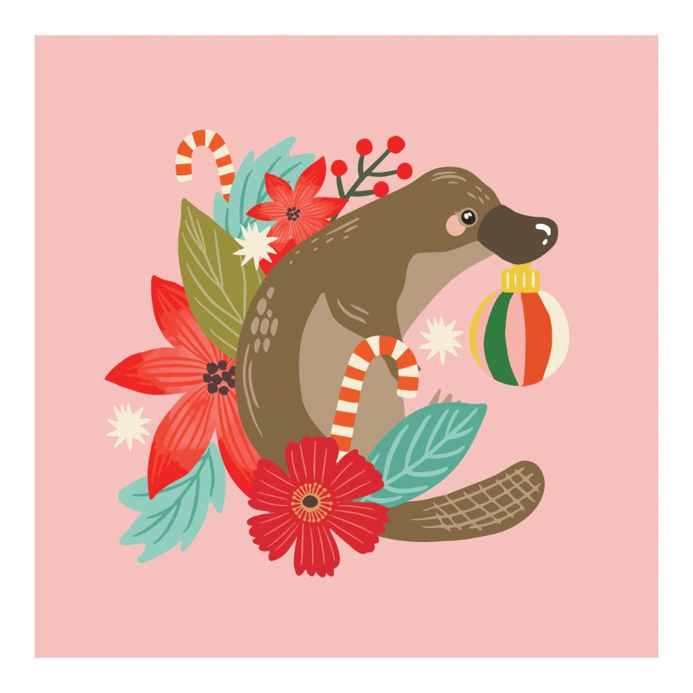 Aero Small Christmas Card - Platypus