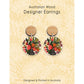 Aero Images Wooden Earrings - Banksias In A Vase