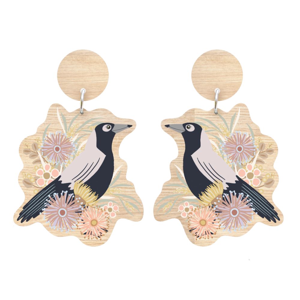 Aero Designer Earrings - Magpie