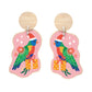 Aero Christmas Earrings - Rainbow Lorikeet