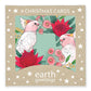 Earth Greetings Australian Christmas Card Pack - Pink Cockatoo Wreath (Box of 8)