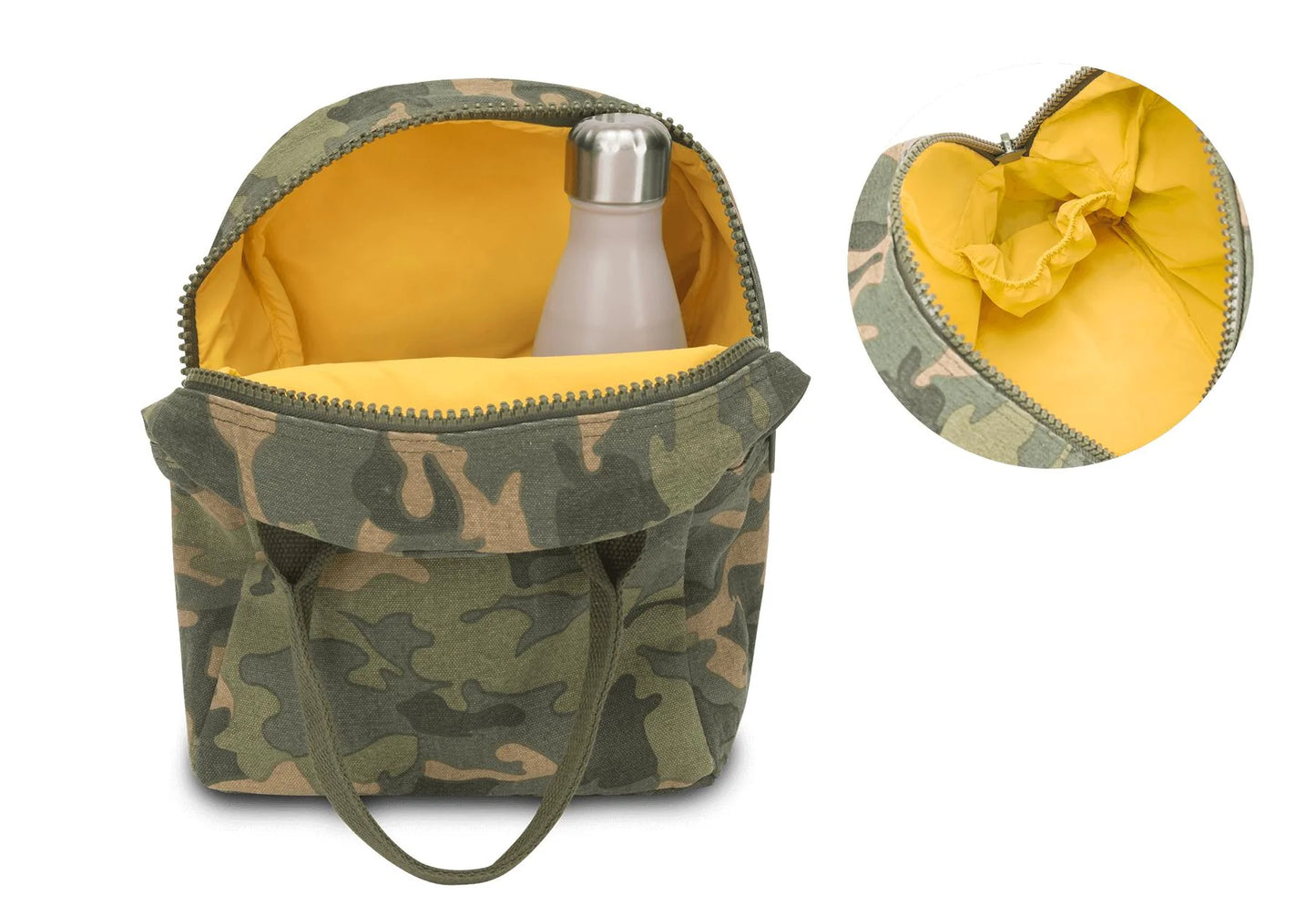 Fluf Zipper Lunch Bag - Camo