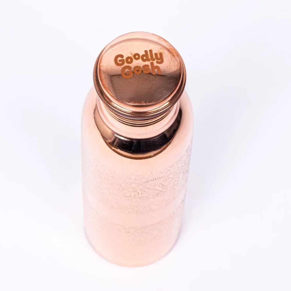 Goodly Gosh Copper Water Bottle 950ml - Mesmerise