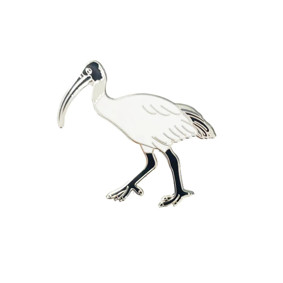 Red Parka Pin - Australian Ibis