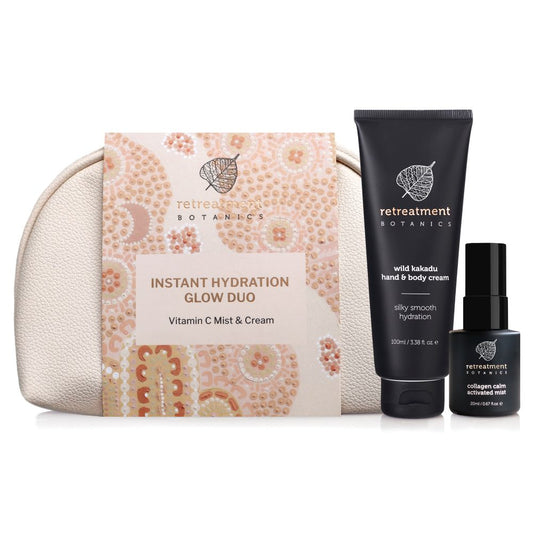 Retreatment Botanics Christmas Instant Hydration Glow Duo (Hand & Body Cream 100ml & Calm Mist 20ml)