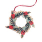 Little Rowan Redhead Wooden Ornament - Bottlebrush Wreath