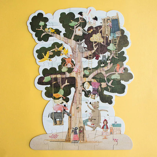 Londji 50 Piece Reversible Pocket Jigsaw Puzzle - My Tree