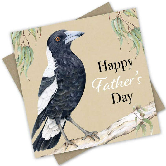 Popcorn Blue Father's Day Card - Magpie