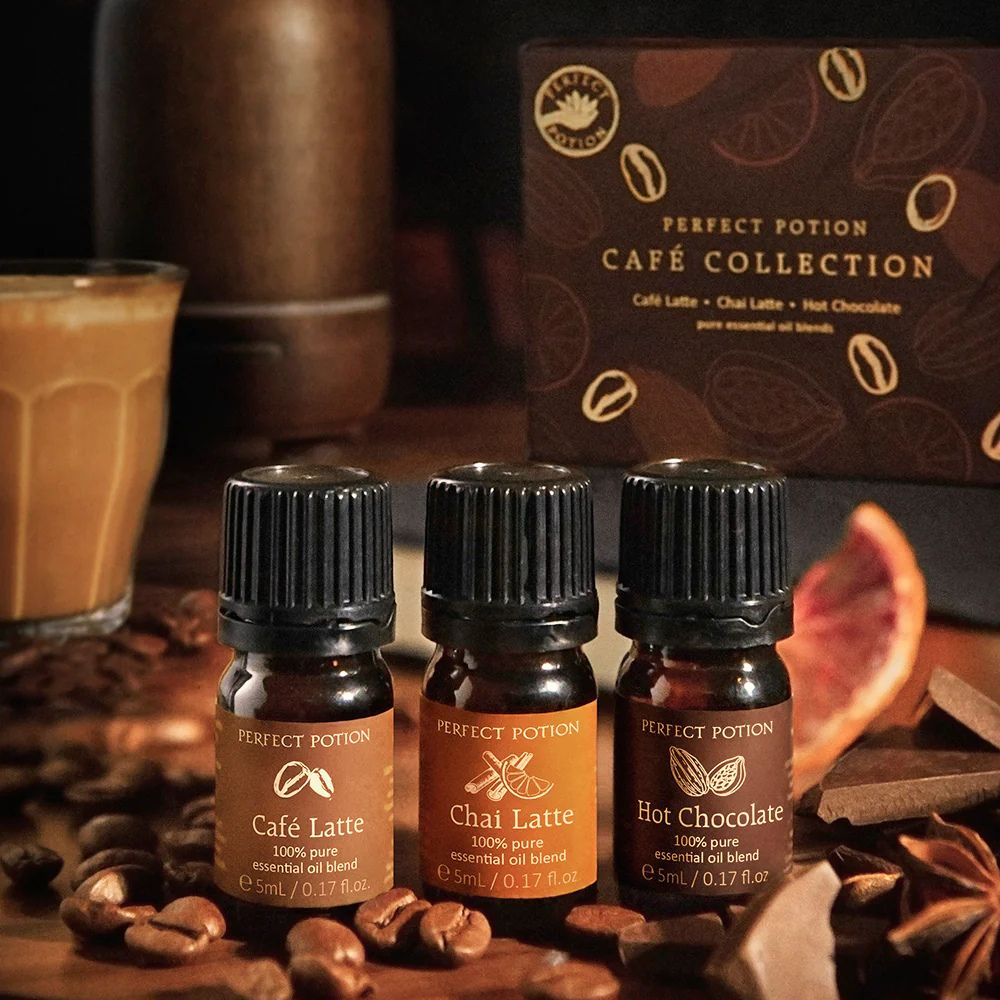 Perfect Potion Essential Oil Collection Cafe TRIO (cafe latte, chai, hot chocolate)