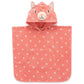 Purebaby Organic Cotton Terry Hooded Towel - Coral Spot