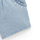 Purebaby Ruffle Shorts - Faded Denim