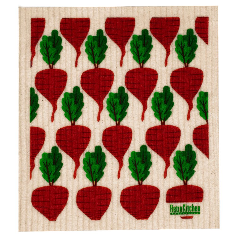 Swedish Dish Sponge Cloth - Beetroot