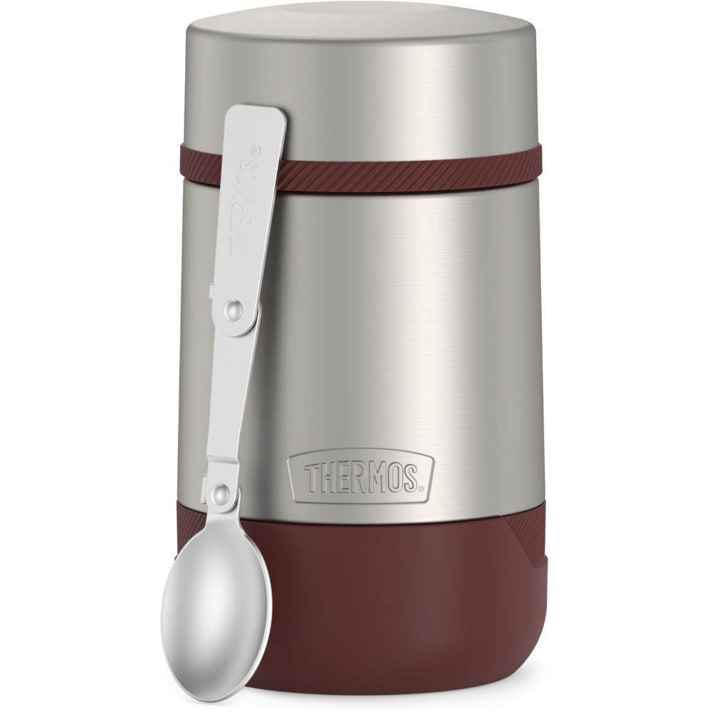 Thermos Guardian Stainless Steel Insulated Food Jar With Folding Spoon 530ml