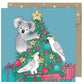 Earth Greetings Square Boxed Christmas Cards Pack - Tree Tidings (8)