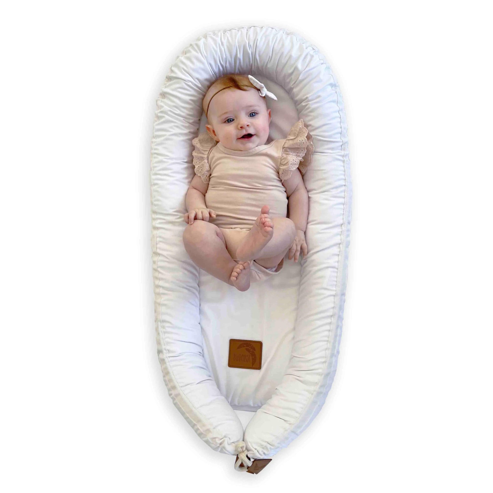 Bubnest Organic Baby Nest - White