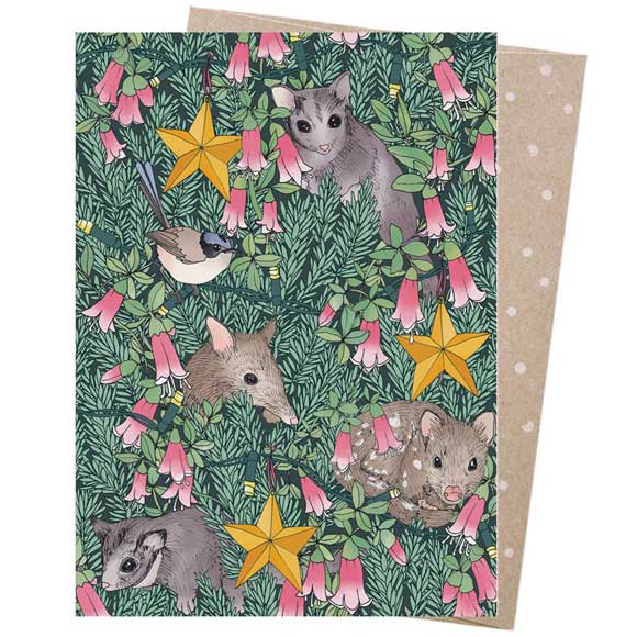 Earth Greetings Christmas Card - Bush Baby