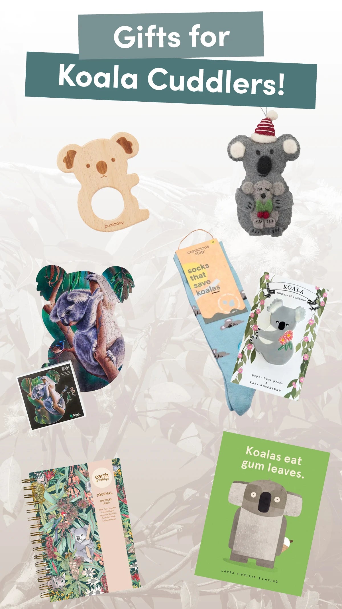 Koala Grab Rattle - LUXAH Gifts and Homewares