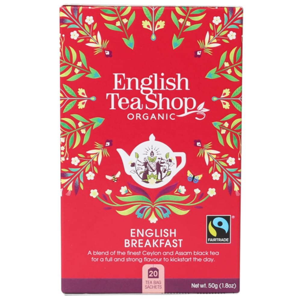 Buy English Tea Shop Organic English Breakfast Teabags 20pk Online