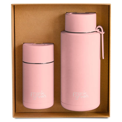 Frank Green Large Gift Set 12oz Cup & 34oz Bottle Blushed