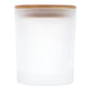 Frosted Glass Jar with Bamboo Lid 250ml