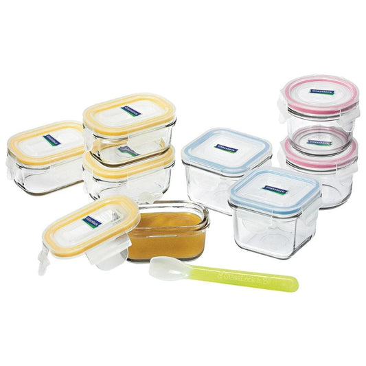 Glasslock Baby Feeding Container Set 9 Piece