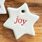 Paper Boat Press Ceramic Christmas Decoration Tag - Little Stars