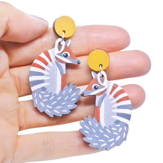 Pixie Nut and Co Numbat Earrings