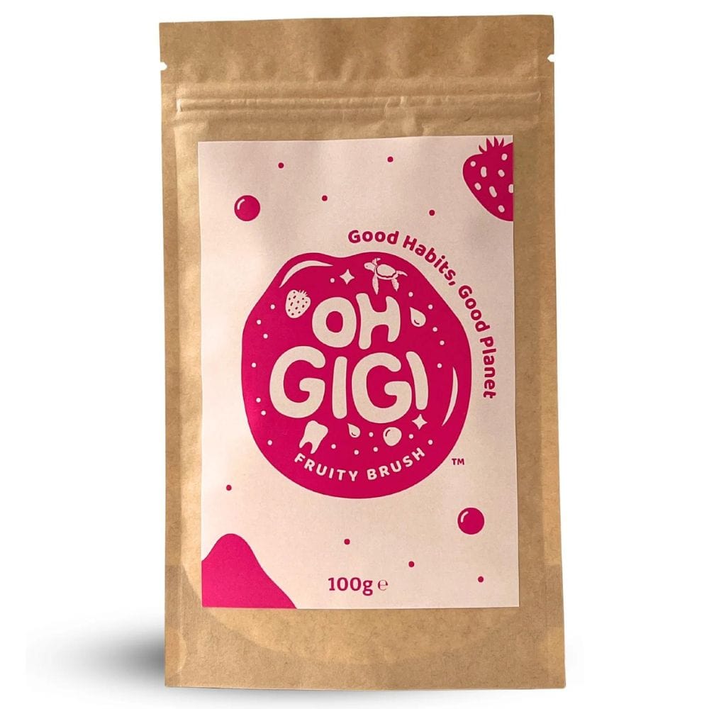 OhGiGi Organic Toothpowder - Fruity Brush 100g Refill