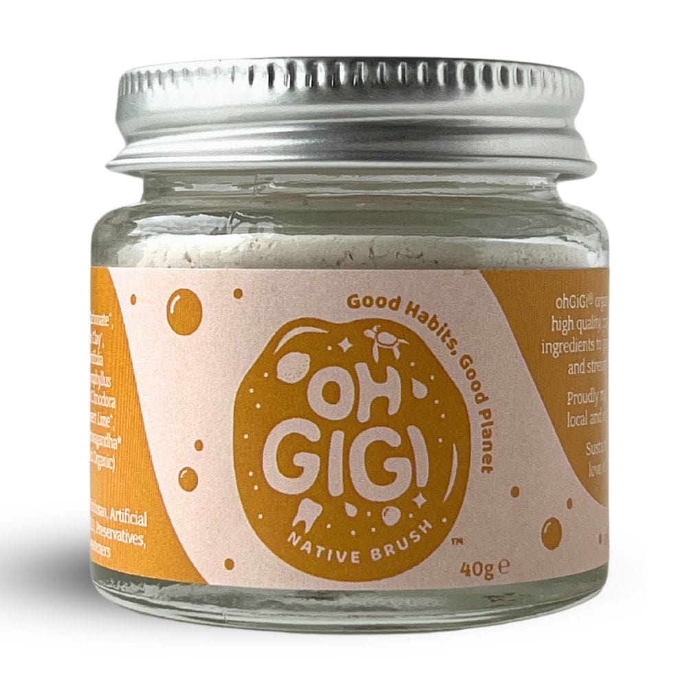 OhGiGi Organic Toothpowder - Native Brush 40g Jar
