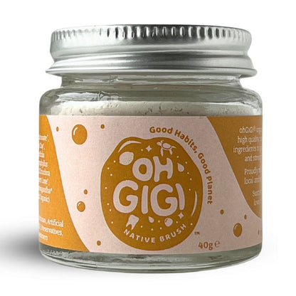 OhGiGi Organic Toothpowder - Native Brush 40g Jar