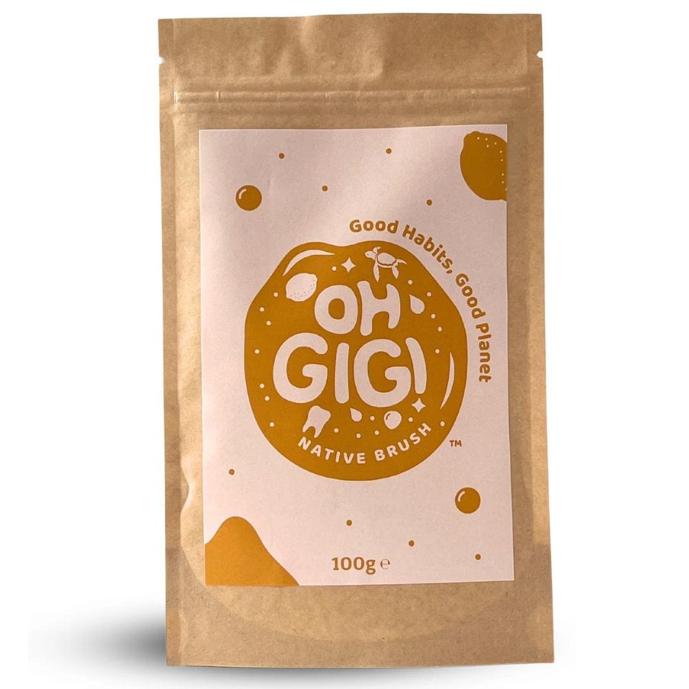 OhGiGi Organic Toothpowder - Native Brush 100g Refill