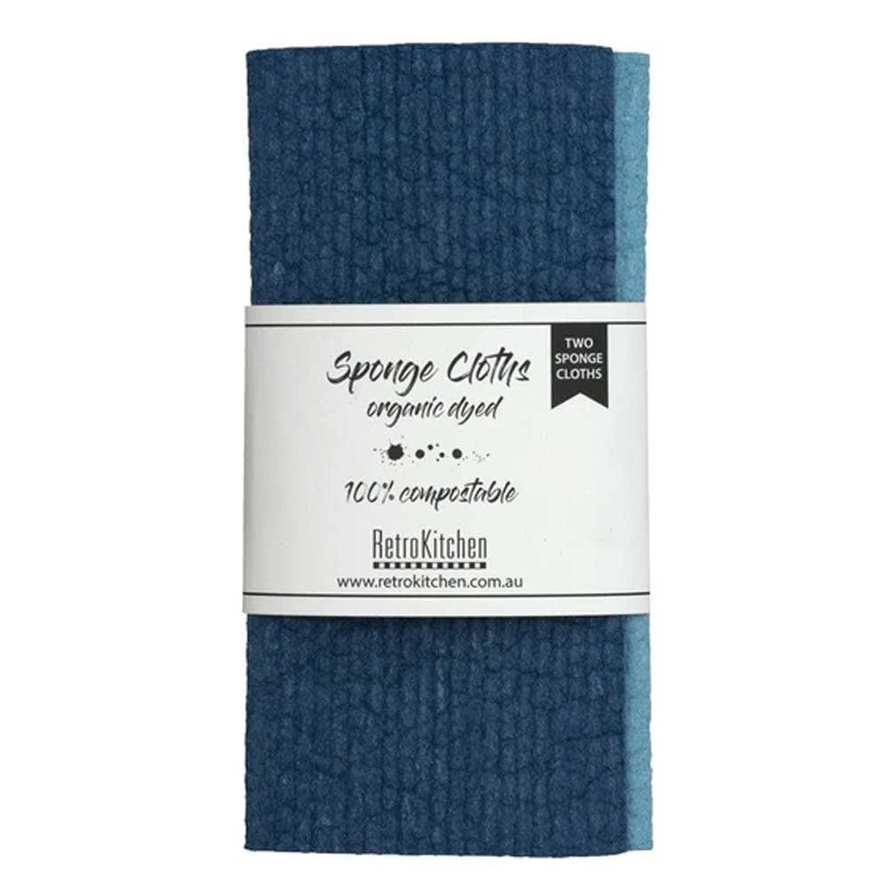 Organic Dyed Plant Based Sponge Dish Cloth 2pk