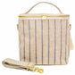 SoYoung Large Linen Insulated Lunch Bag Lunch Poche