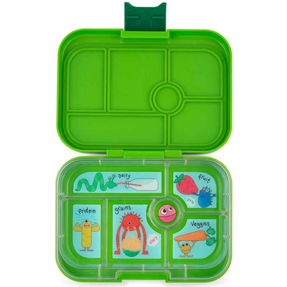 Yumbox Original Lunch Box 6 Compartment Go Green