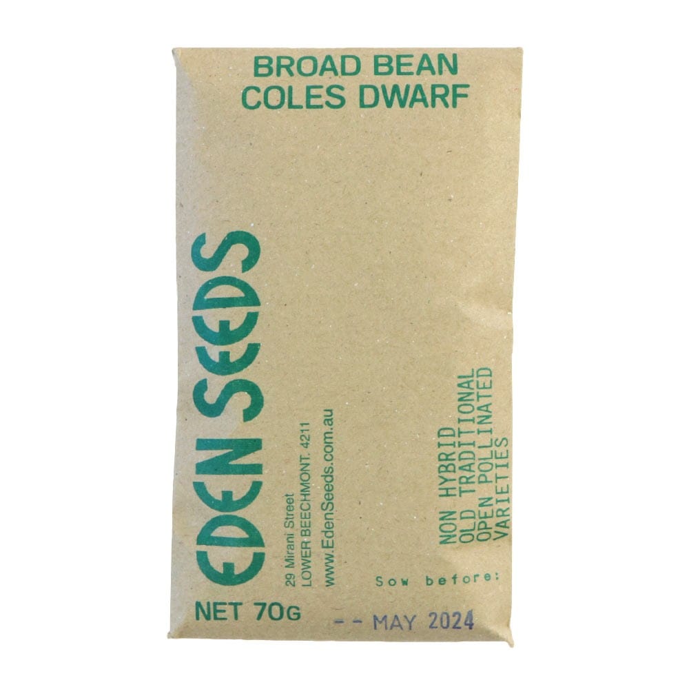 Eden Seeds - Broad Bean Coles Dwarf