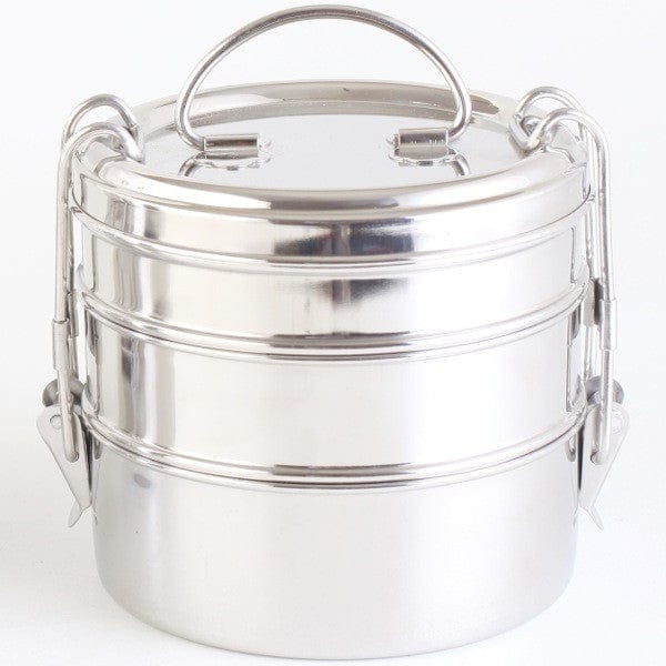 Onyx Stainless Steel Tiffin Lunch Box - 3-Tier