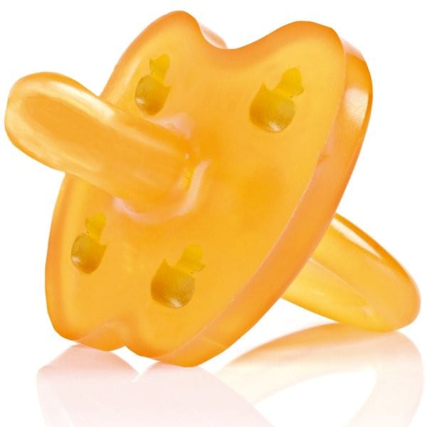 Hevea Natural Rubber Soother - Symmetrical 3m+ Duck