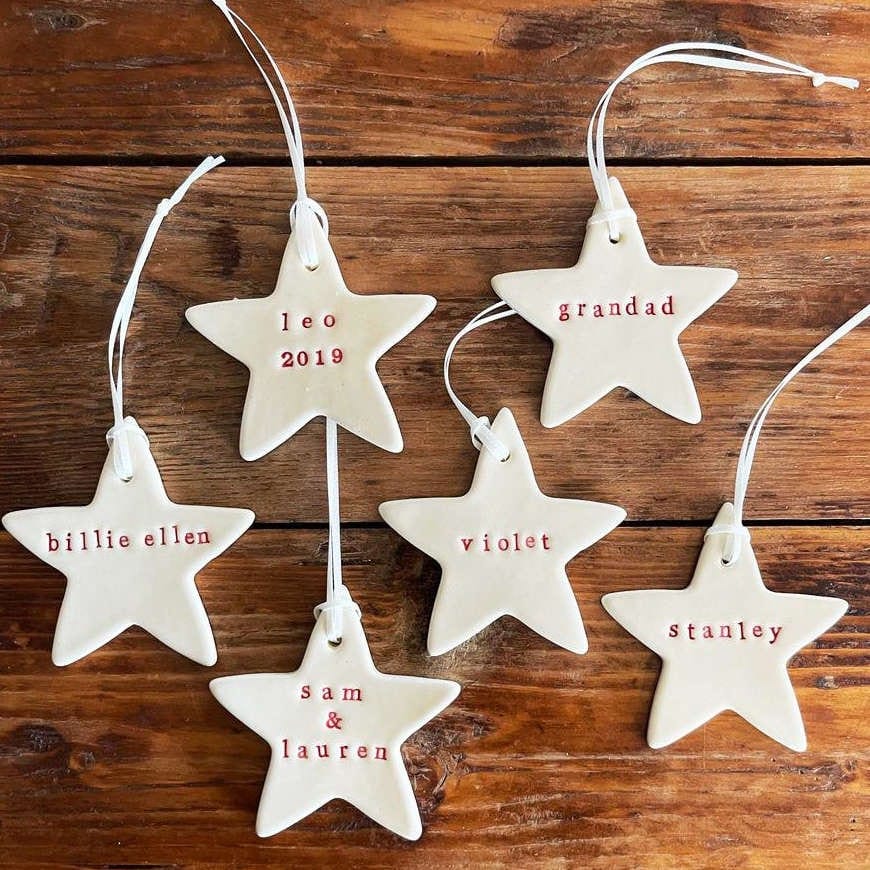 Personalised Christmas Stars