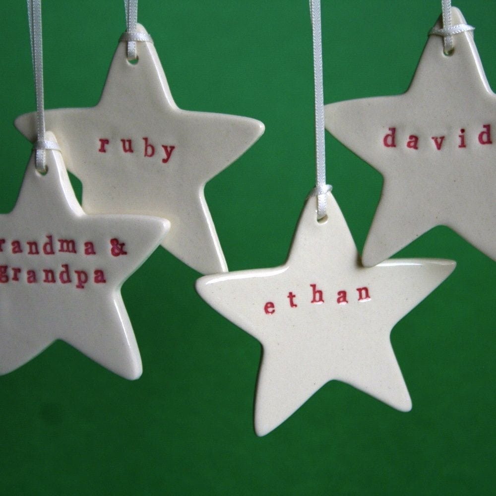 Personalised Christmas Stars